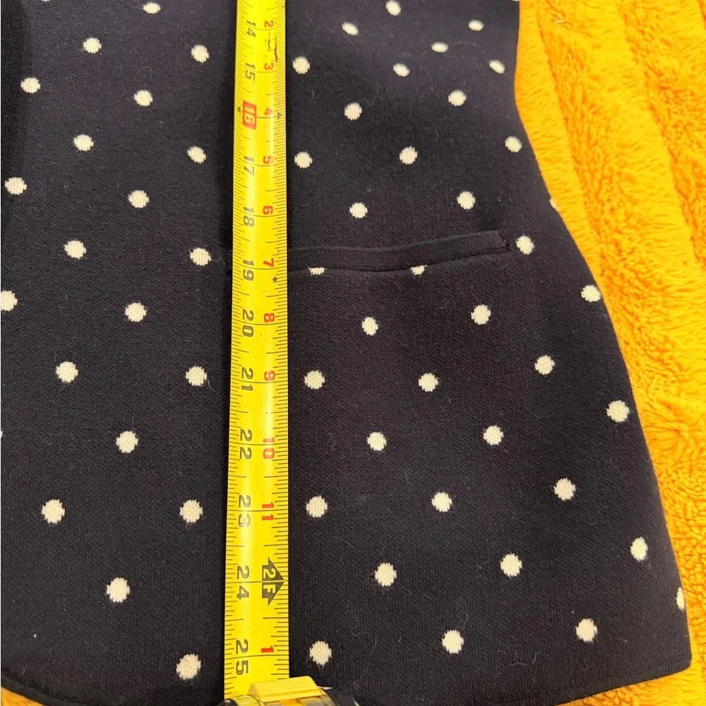 Navy Polka Dot Women's Blazer - Picture 8 of 9